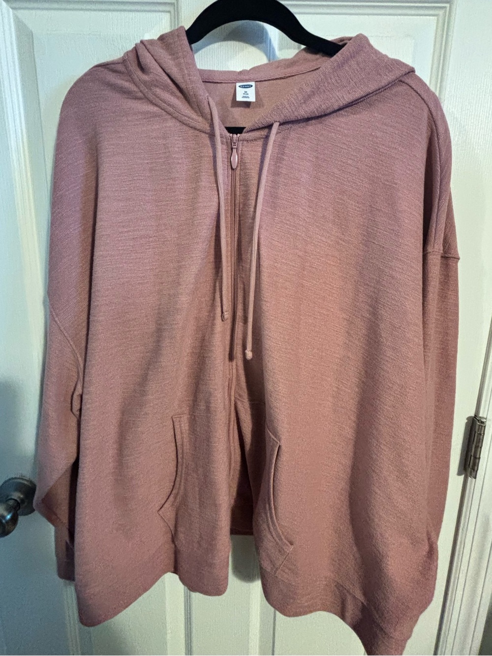 😍Old Navy Dusty Pink Zip-Up Hoodie Sweater 3X